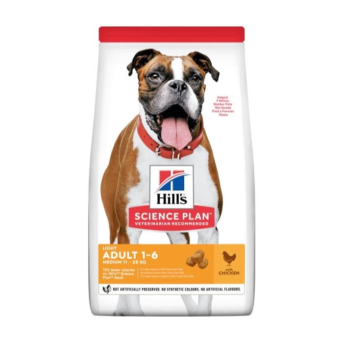 Hill's Light Tavuklu 2.5 Kg Medium Yetişkin Kuru Köpek Maması