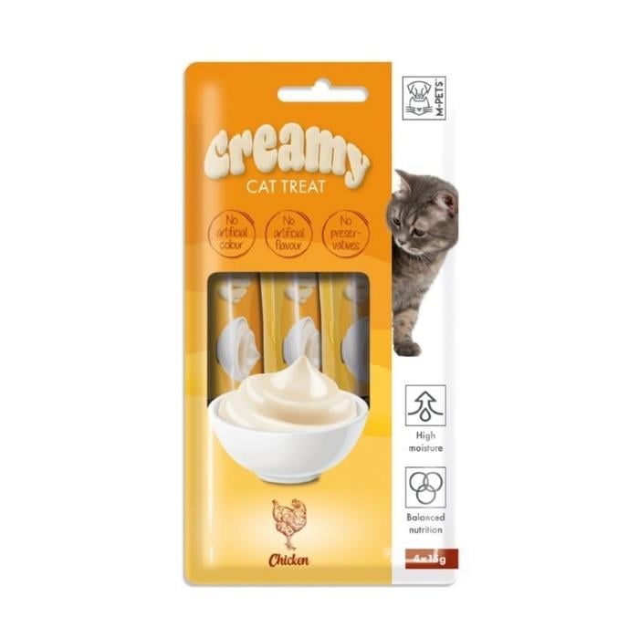 M-Pets Creamy Tavuklu Kedi Ödülü 4x15gr
