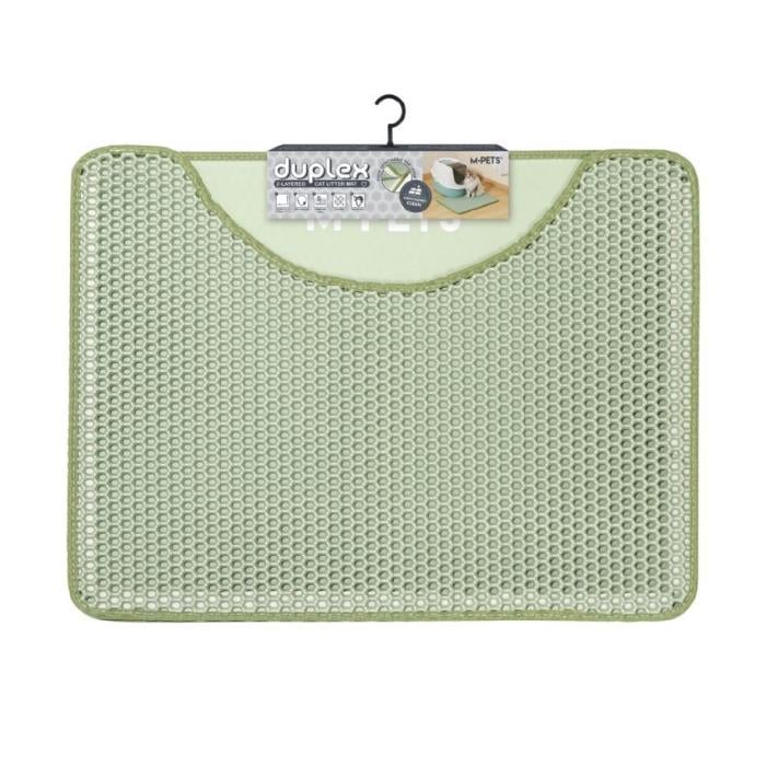 M-Pets Duplex Elekli Kedi Kumu Paspası Yeşil 60x45cm