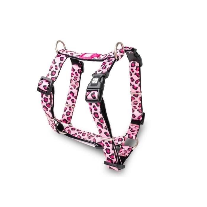 Max & Molly Leopard Pink Göğüs Tasması L