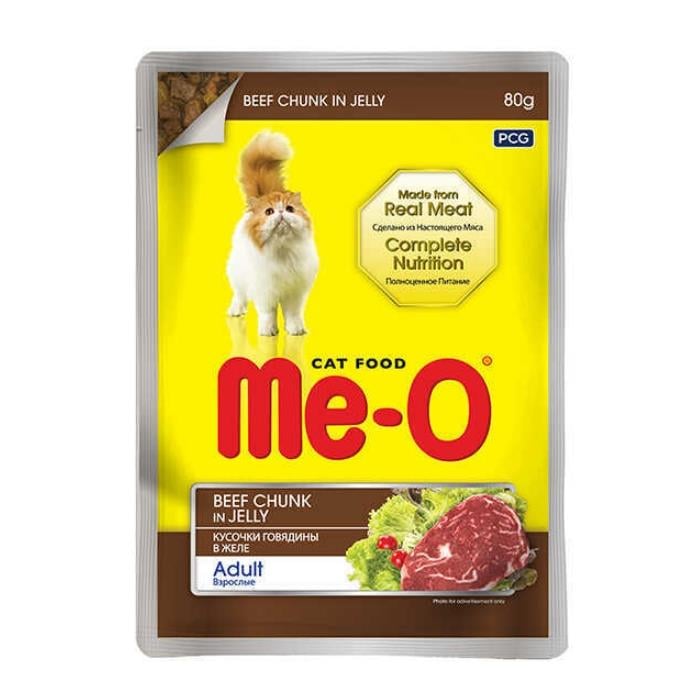 Me-O Jole İçinde Dana Etli Yetişkin Kedi Pouch 80gr