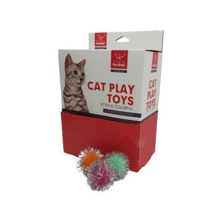Nunbell Kedi Oyuncağı Simli Top