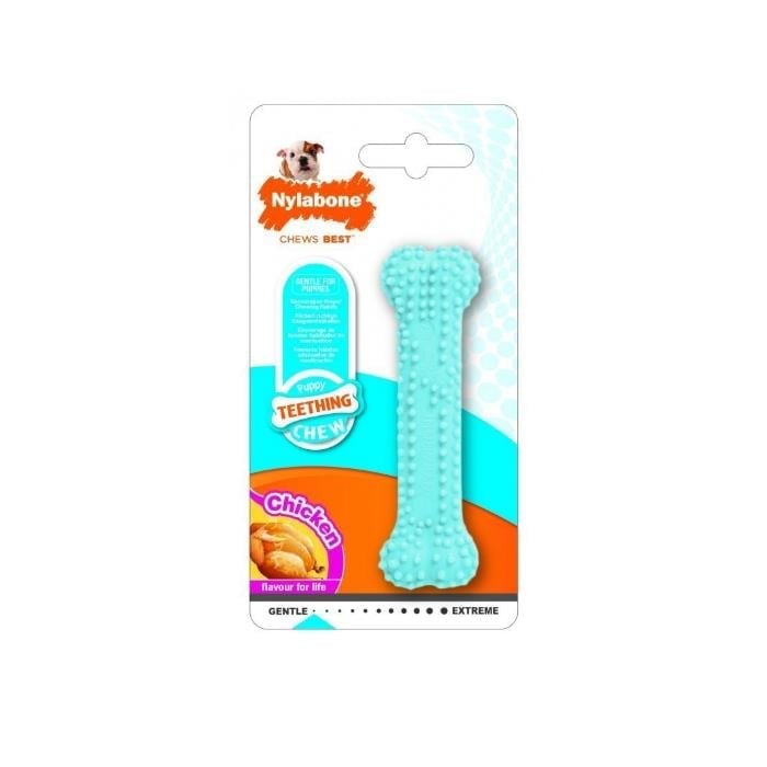 Nylabone Yavru Çiğneme Kemiği Mavi
