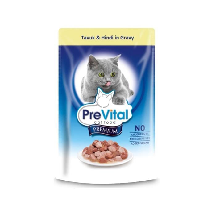 Prevital Premium Pouch Kedi Tavuk-Hindi 100gr