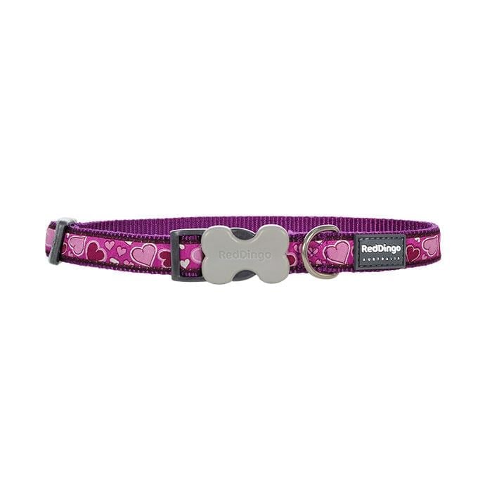 Reddingo Breezy Love Desenli Mor Köpek Boyun Tasması 20mm
