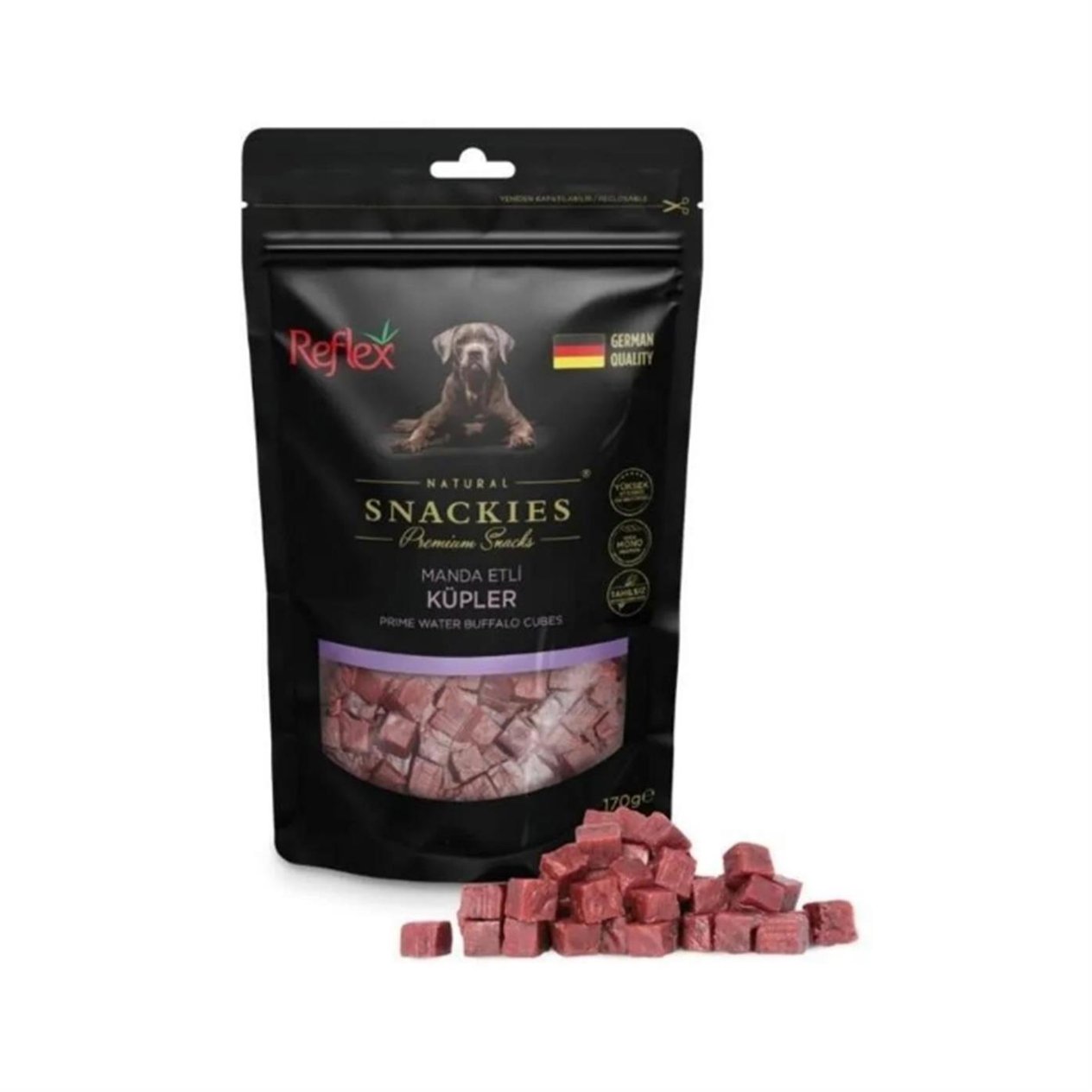 Reflex Snackies Manda Etli Küpler Yetişkin Köpek Ödülü 170gr