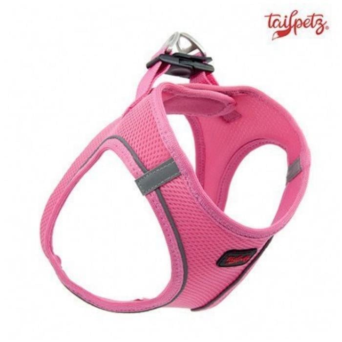 TailPetz Airmesh Neo Pink Köpek Göğüs Tasması M