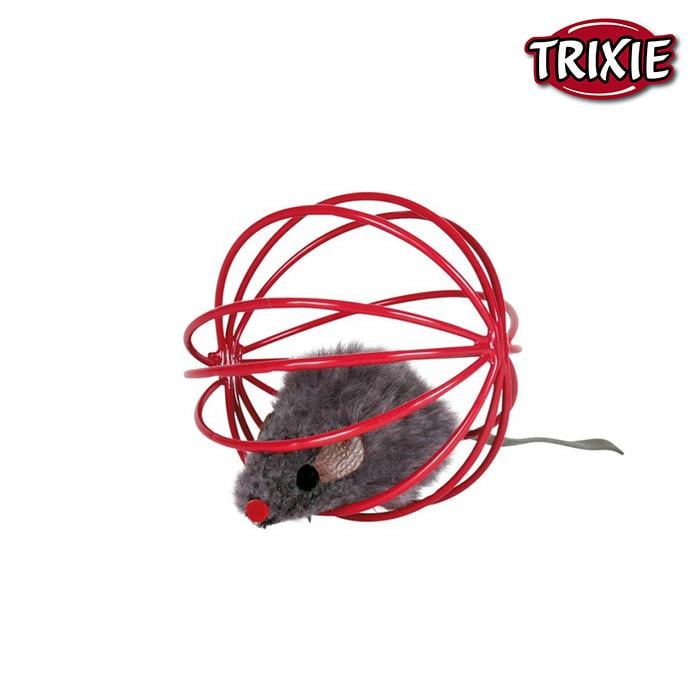 Trixie Top İçinde Peluş Fare Kedi Oyuncağı 6cm