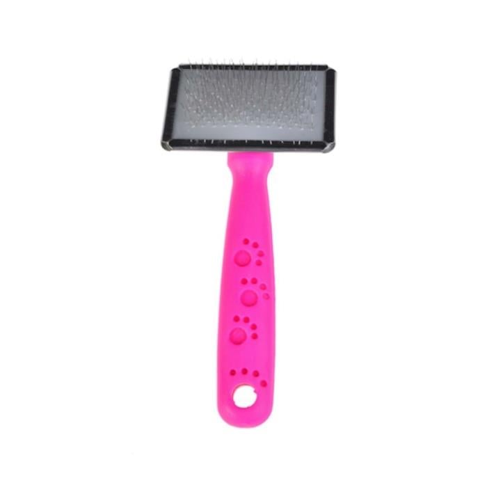 Zampa İnce Telli Kedi ve Köpek Fırçası Small 14x6cm, Fuşya