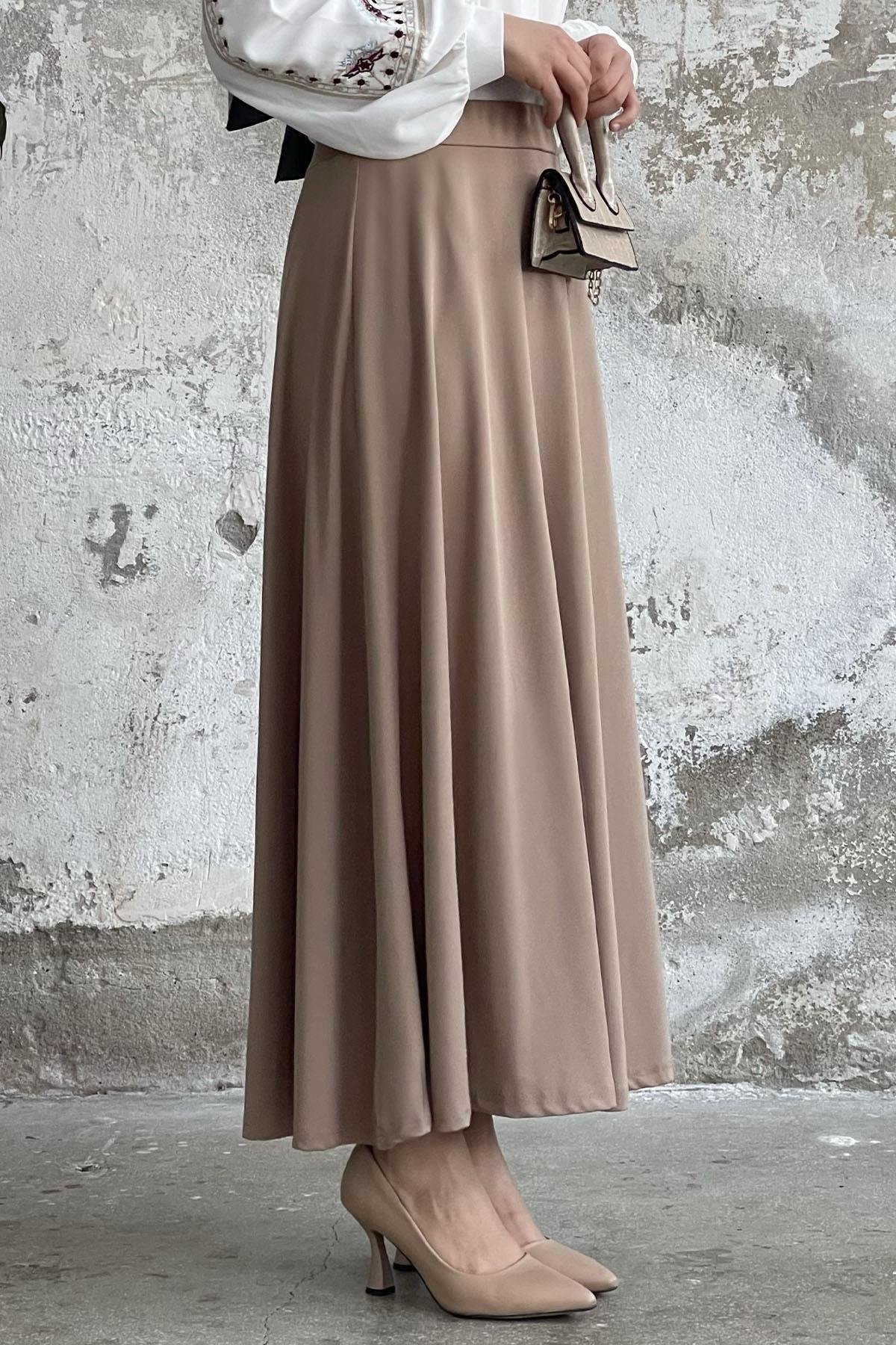 Beli Lastikli Scuba Etek - Camel