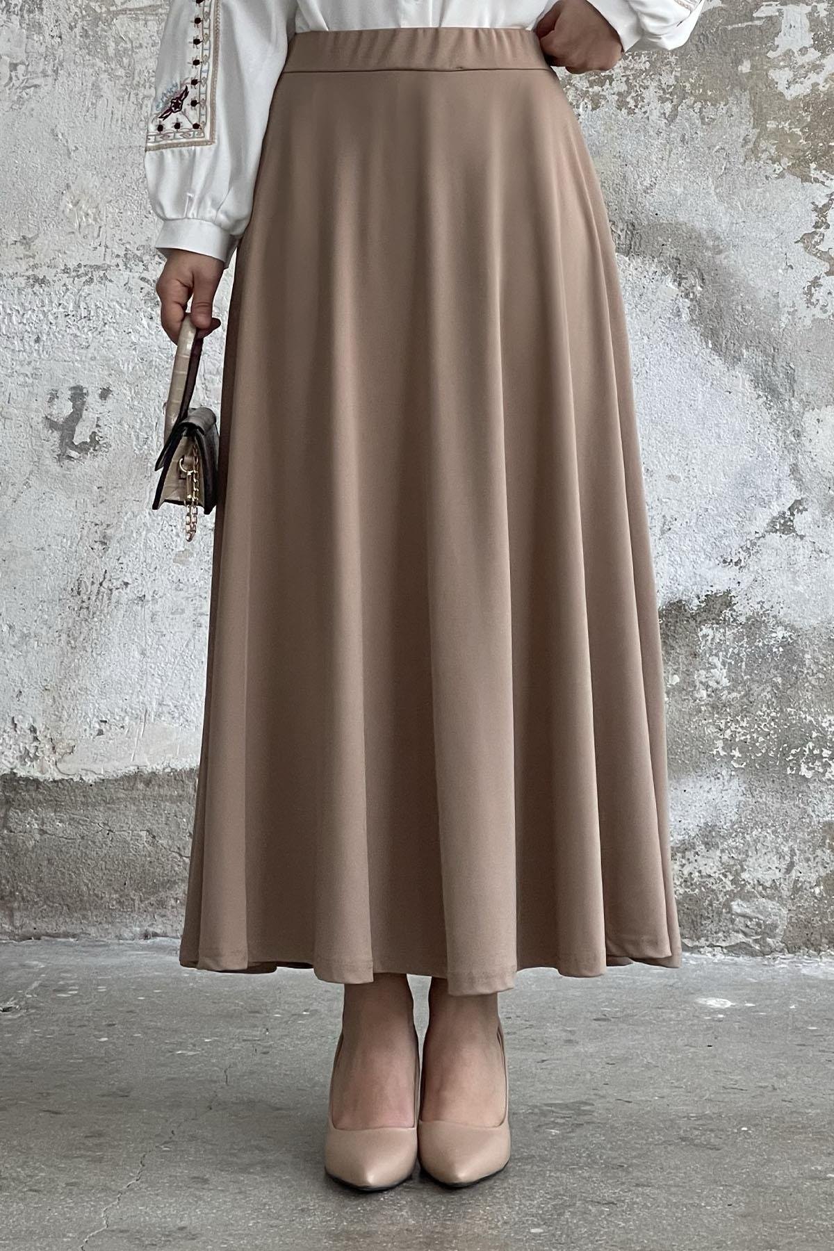 Beli Lastikli Scuba Etek - Camel