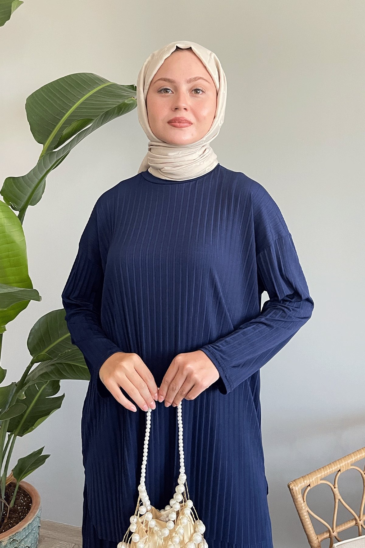 Mila Piliseli Pantolon Tunik Lacivert kili Takım 