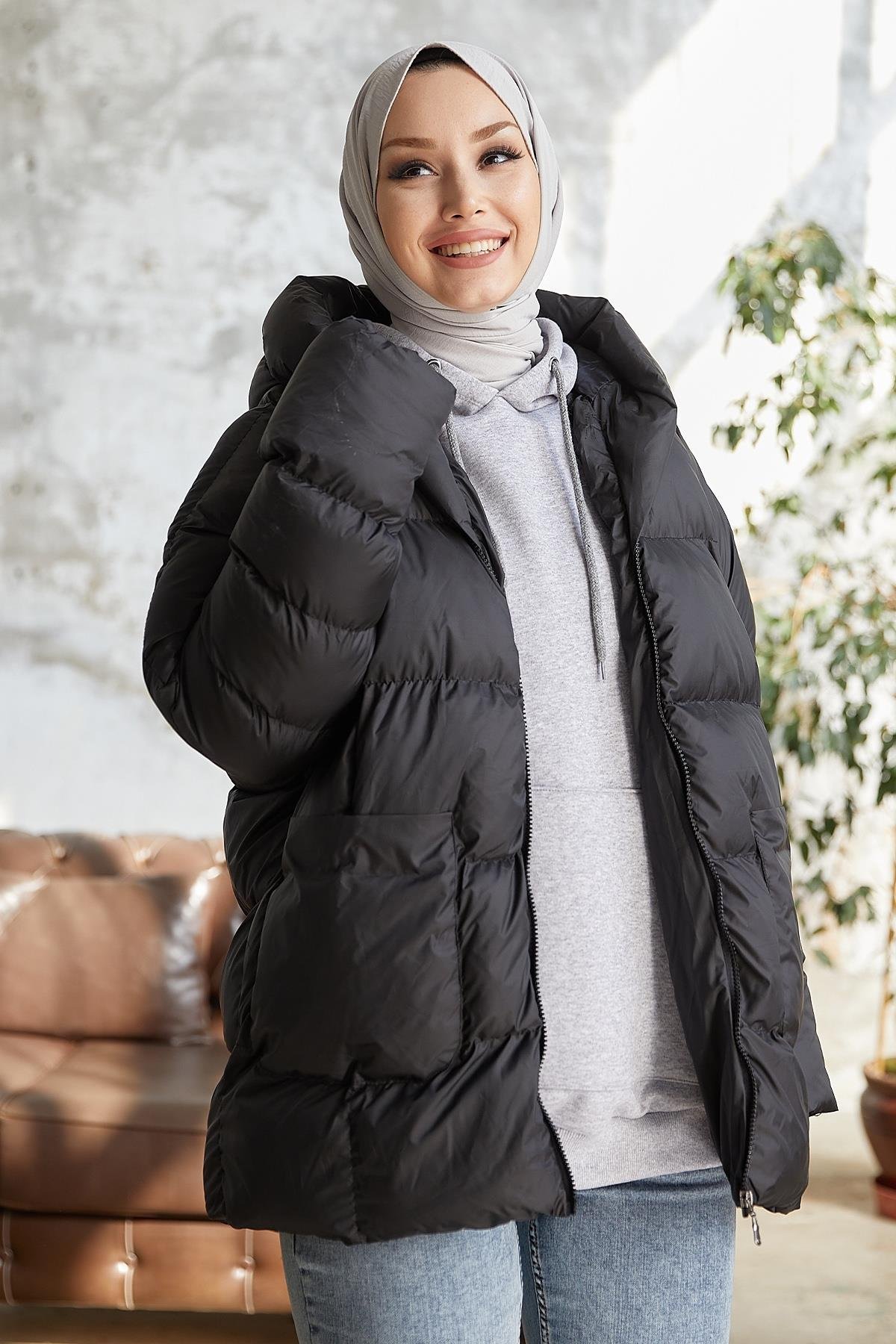 Mona Salaş Şişme Mont - Siyah