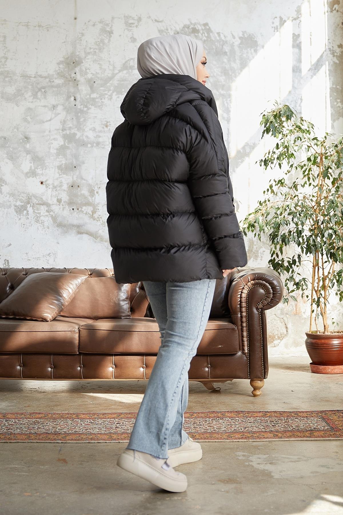 Mona Salaş Şişme Mont - Siyah