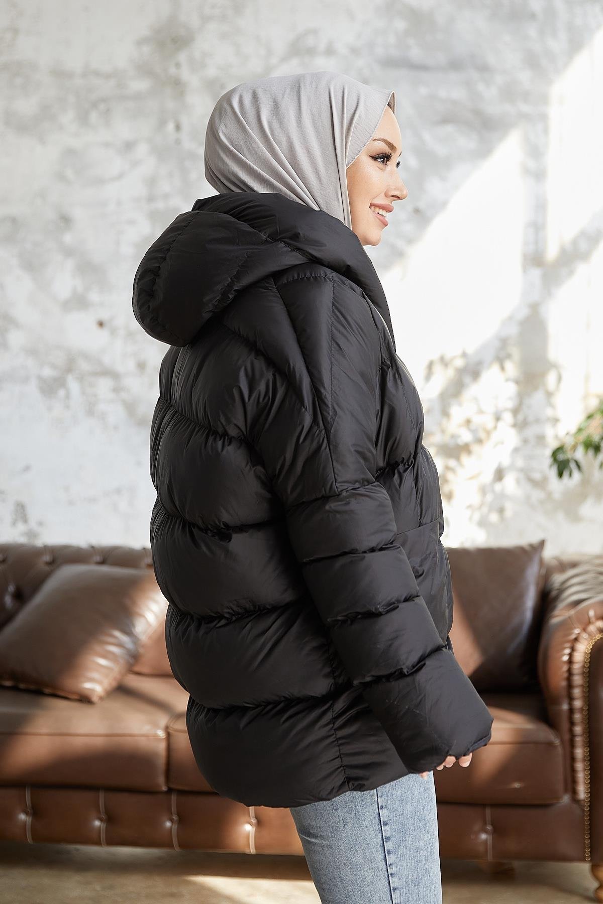 Mona Salaş Şişme Mont - Siyah