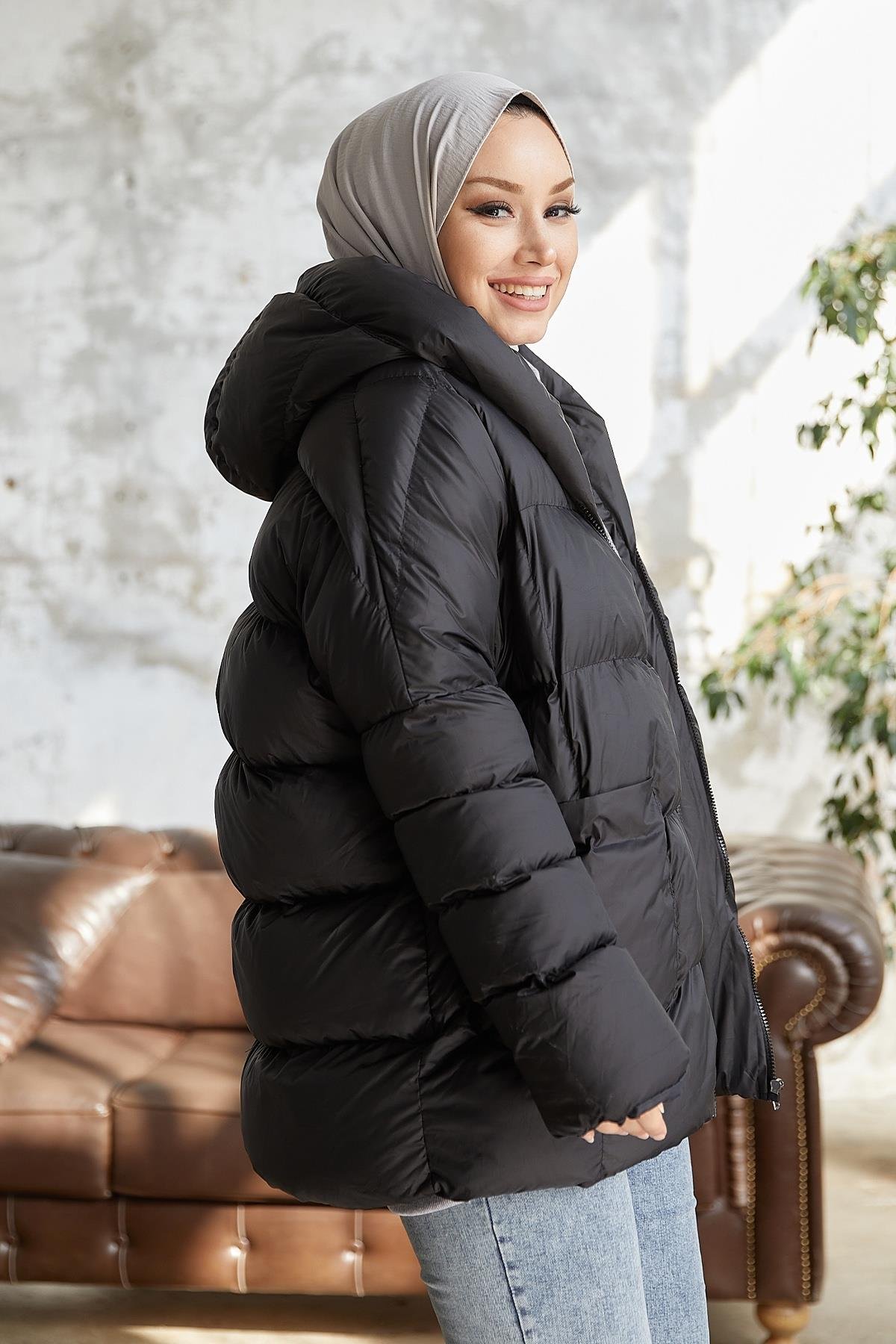 Mona Salaş Şişme Mont - Siyah