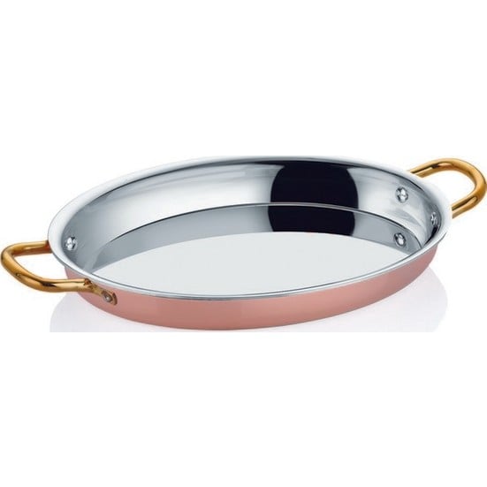 25*17 CM MULTIMETAL BAKIR SERİSİ OVAL SIĞ TENCERE
