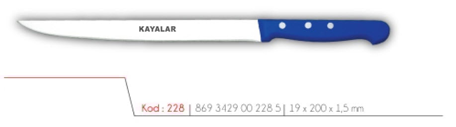 ABS SAPLI ÇUBUK ÇELİK FLATO BALIK BIÇAĞI