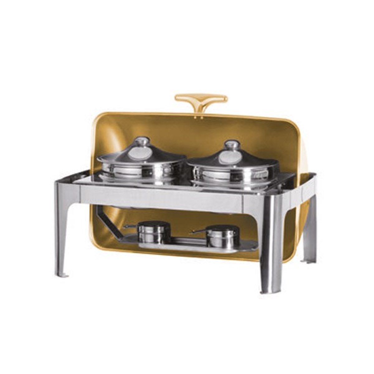 Deluxe Gold Dikdörtgen Çorbalık Jel Yakıtlı