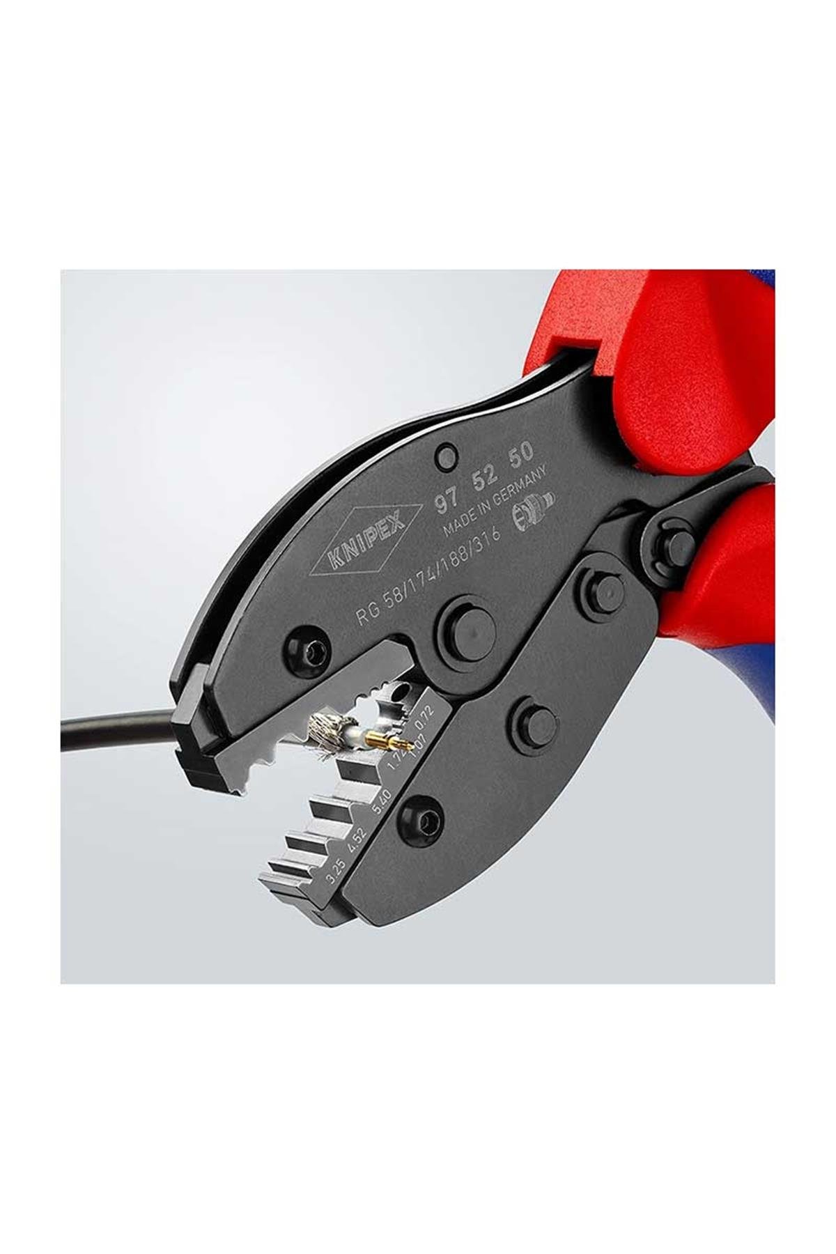Knipex 97 52 50 PreciForce Yüksük Sıkma Pensesi