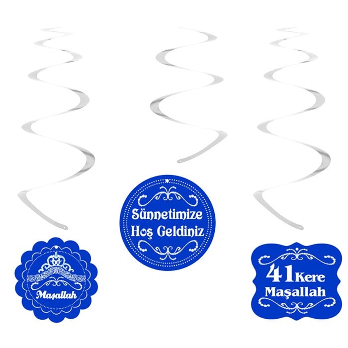 41 Kere Maşallah Asma Süs Banner 6'lı