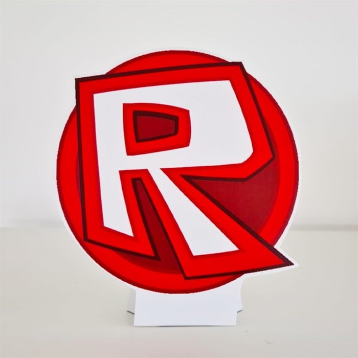Ayaklı Dekor Pano - Roblox Logo - 20x20 cm