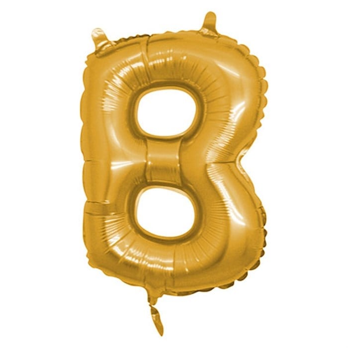 B Harfi Gold Folyo Balon 1 Metre