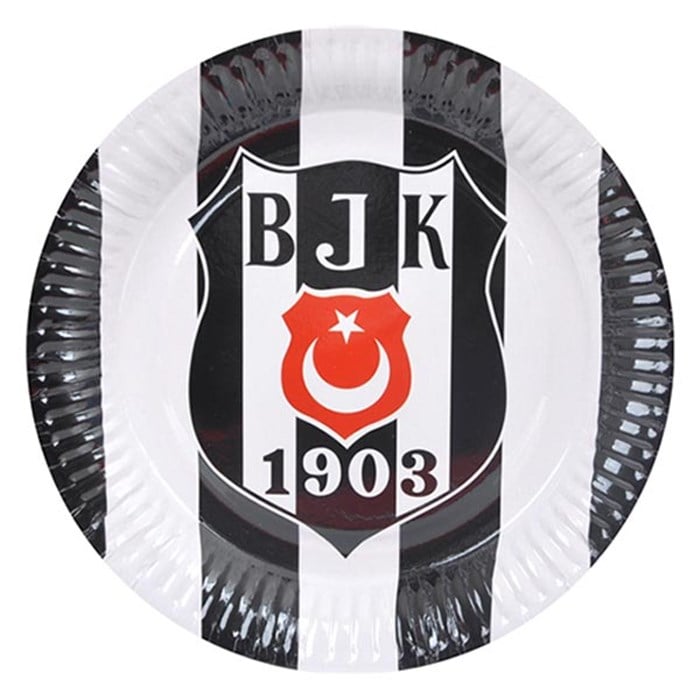 
Beşiktaş Parti Malzemeleri Temalı Lisanslı Karton Tabak 8 Adet
