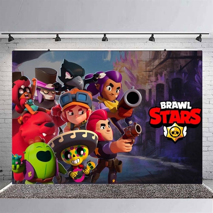 Brawl Stars Doğum Günü Branda Afişi 2 - 70 cm - 100 cm