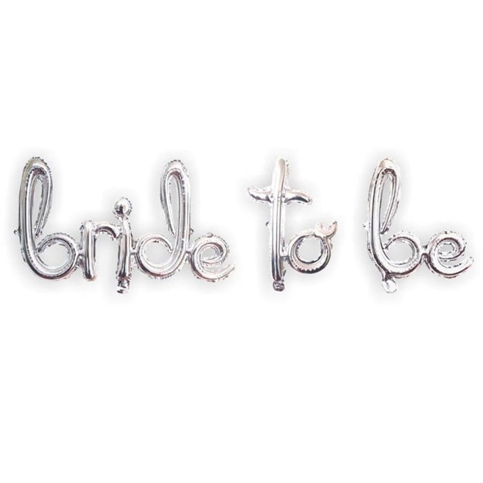 Bride To Be El Yazısı Gümüş Folyo Balon