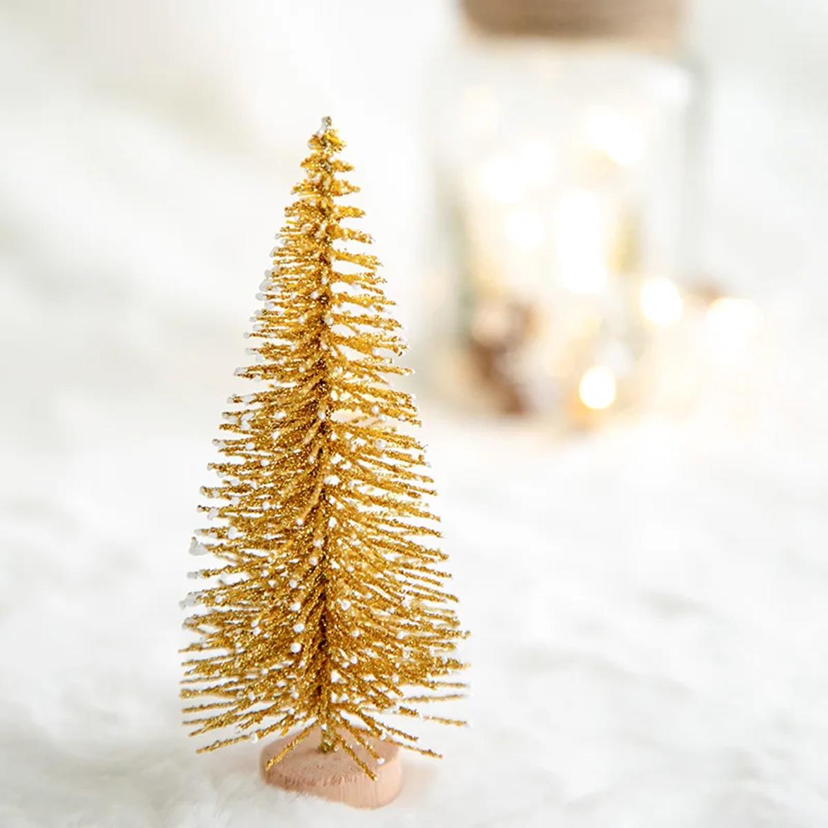 Dekoratif Mini Gold Çam Ağacı - 20 cm