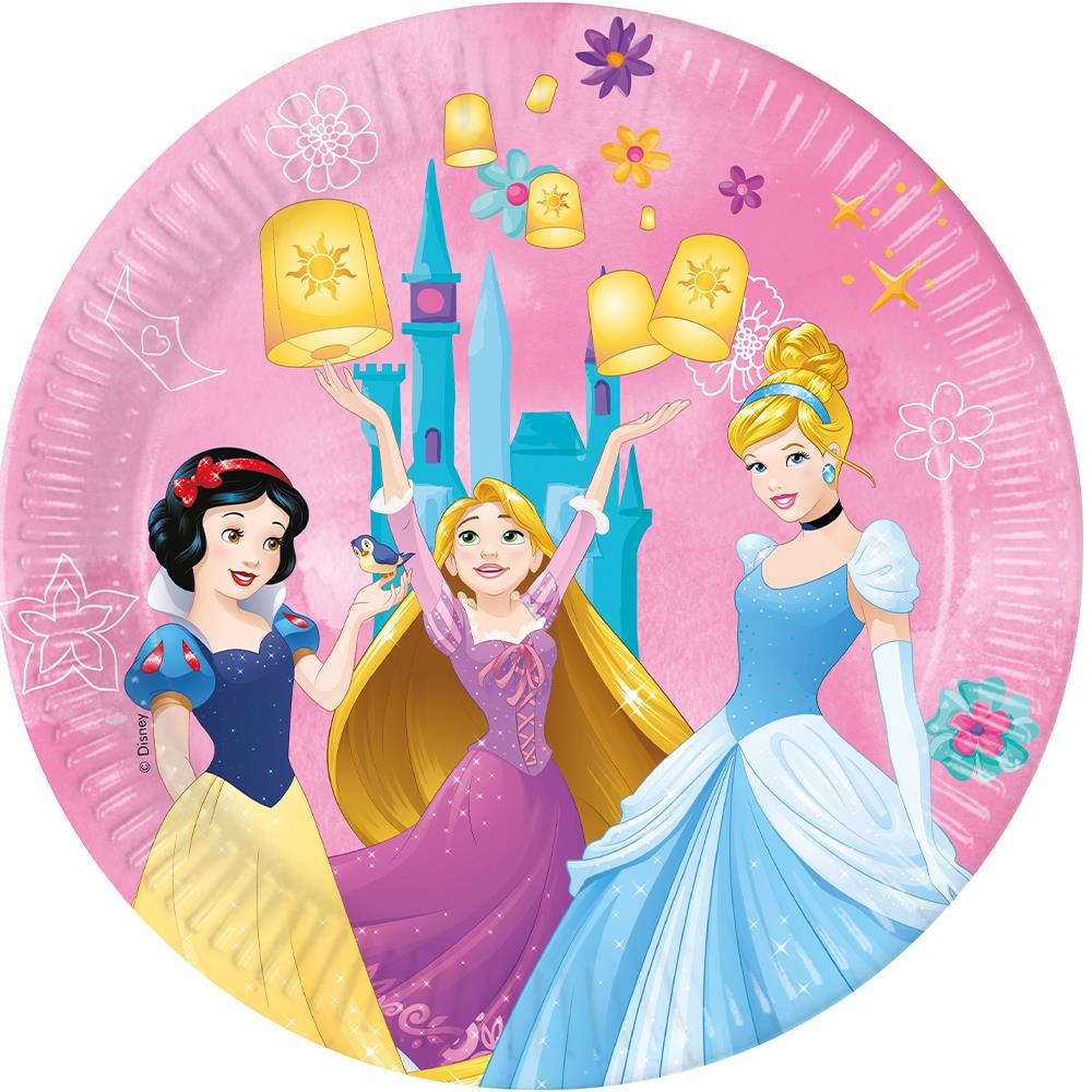 Disney Prensesler Doğum Günü Tabak 8 Adet
