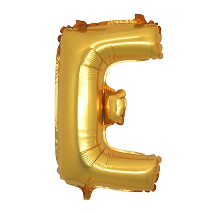 E Harfi Gold Folyo Balon 1 Metre