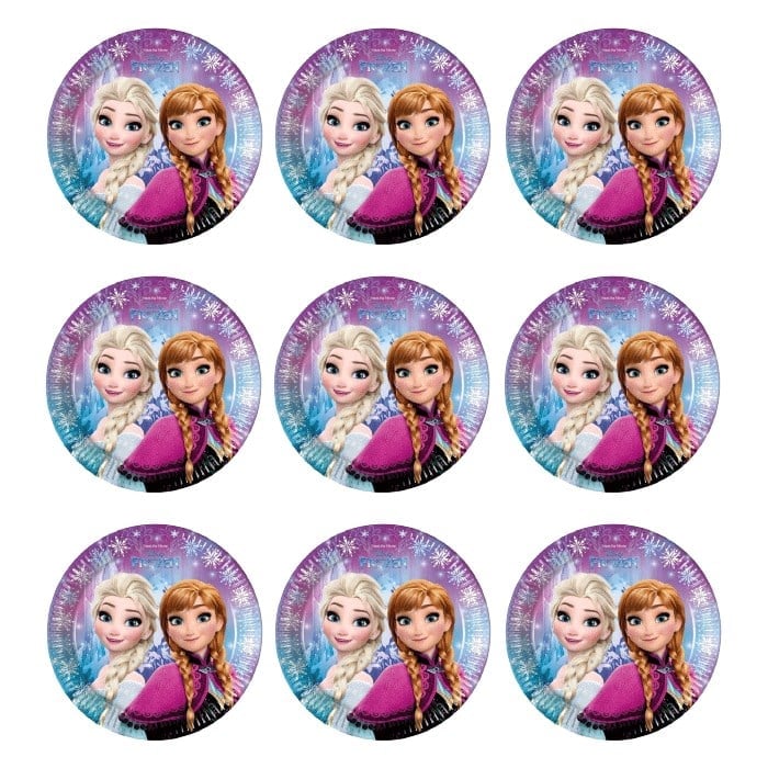 Frozen Elsa Temalı Sticker 10 Adet - 5 cm