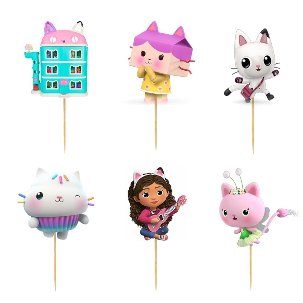 Gabby Dollhouse Özel Kesim Kürdan 6'lı