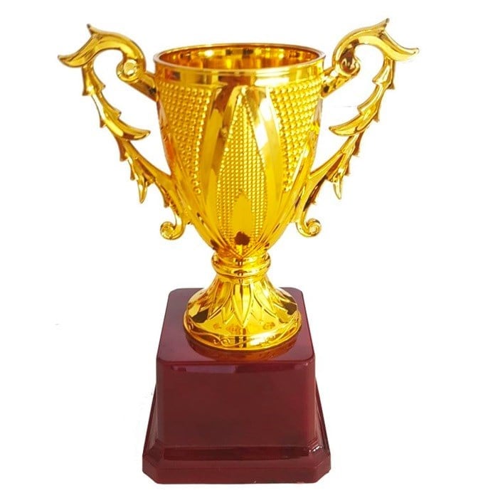Gold Metal Kupa 16x11 cm