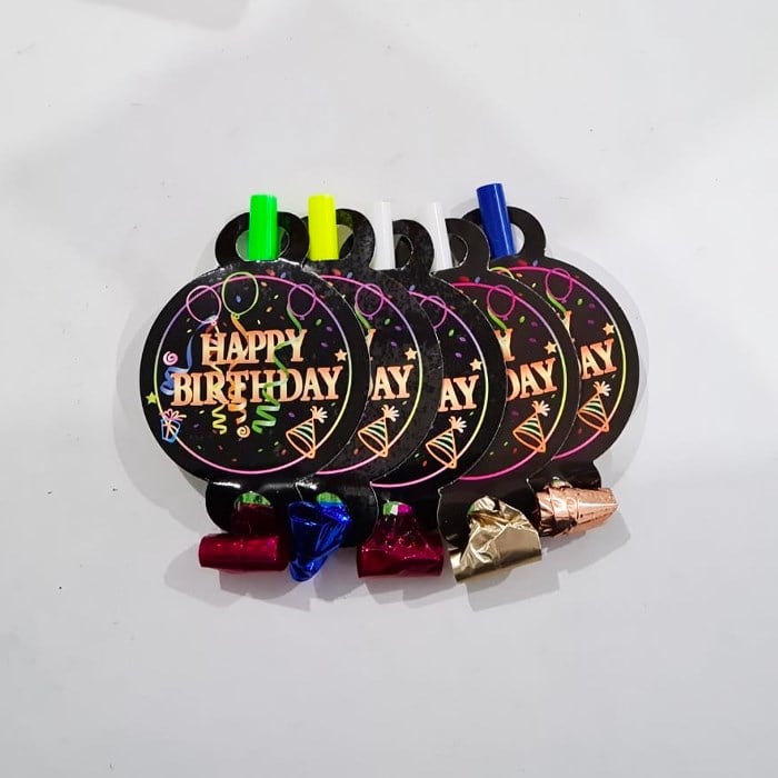 Happy Birthday Temalı Siyah Kaynana Dili 10 adet