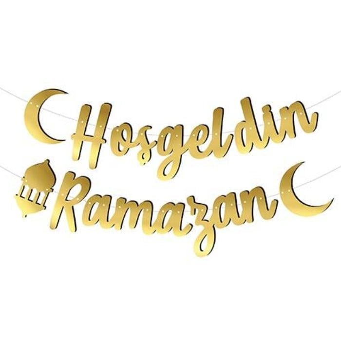 Hoş Geldin Yazılı Kaligrafi Banner