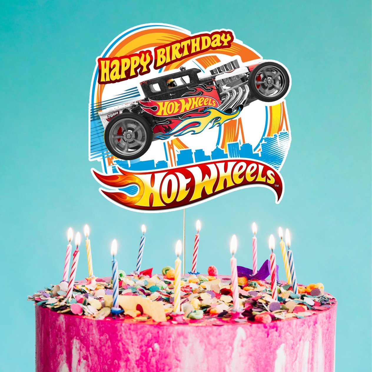 Hot Wheels Temalı 8 Kişilik Doğum Günü Seti