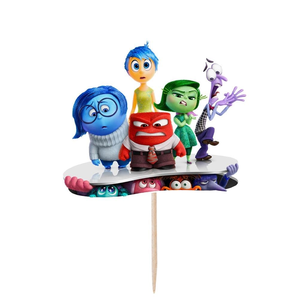Inside Out Ters Yüz Temalı Pasta Süsü