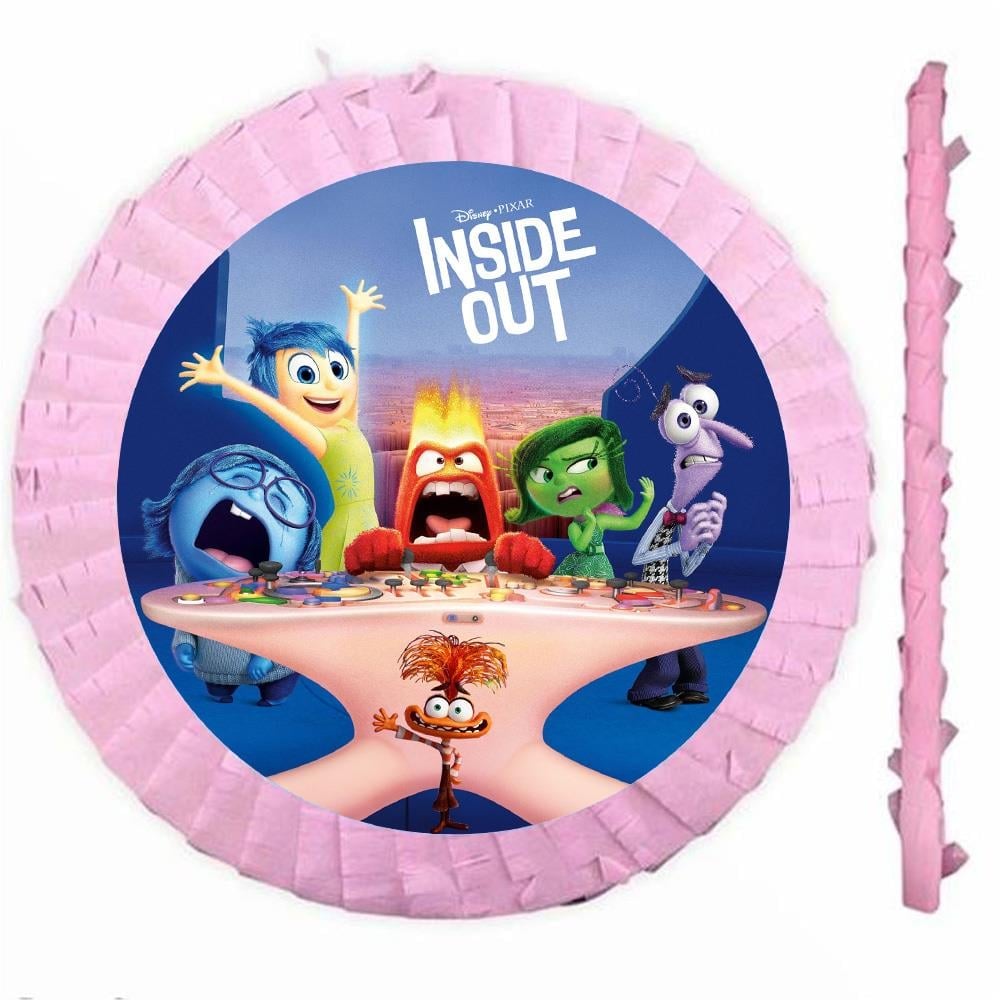 Inside Out Ters Yüz Temalı Pembe Pinyata