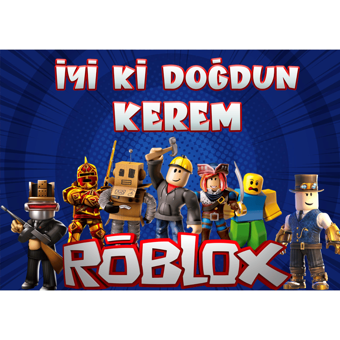 Kişiye Özel Roblox Doğum Günü Afişi 