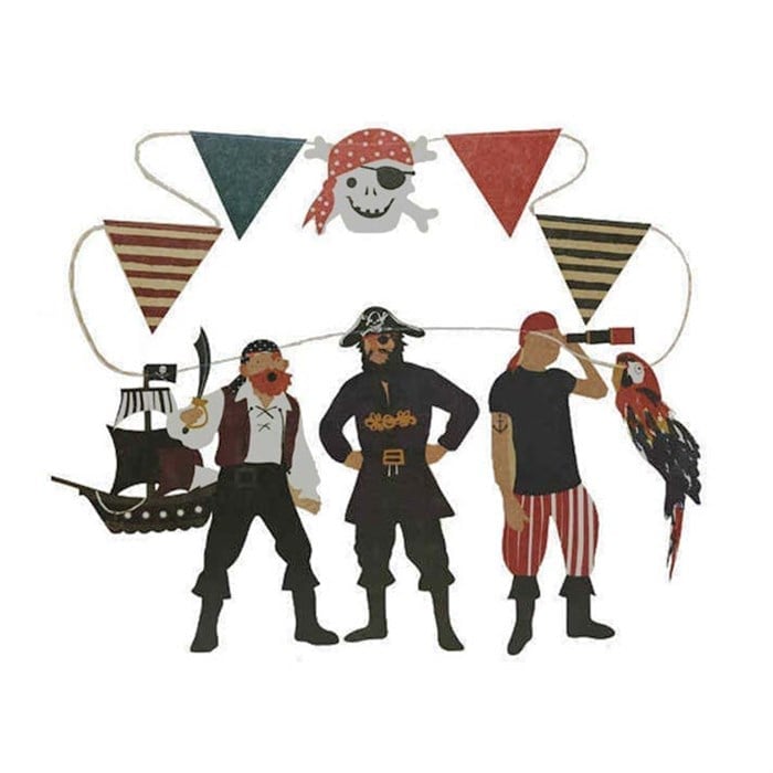 Korsan Doğum Günü Temalı Figürlü Banner Set