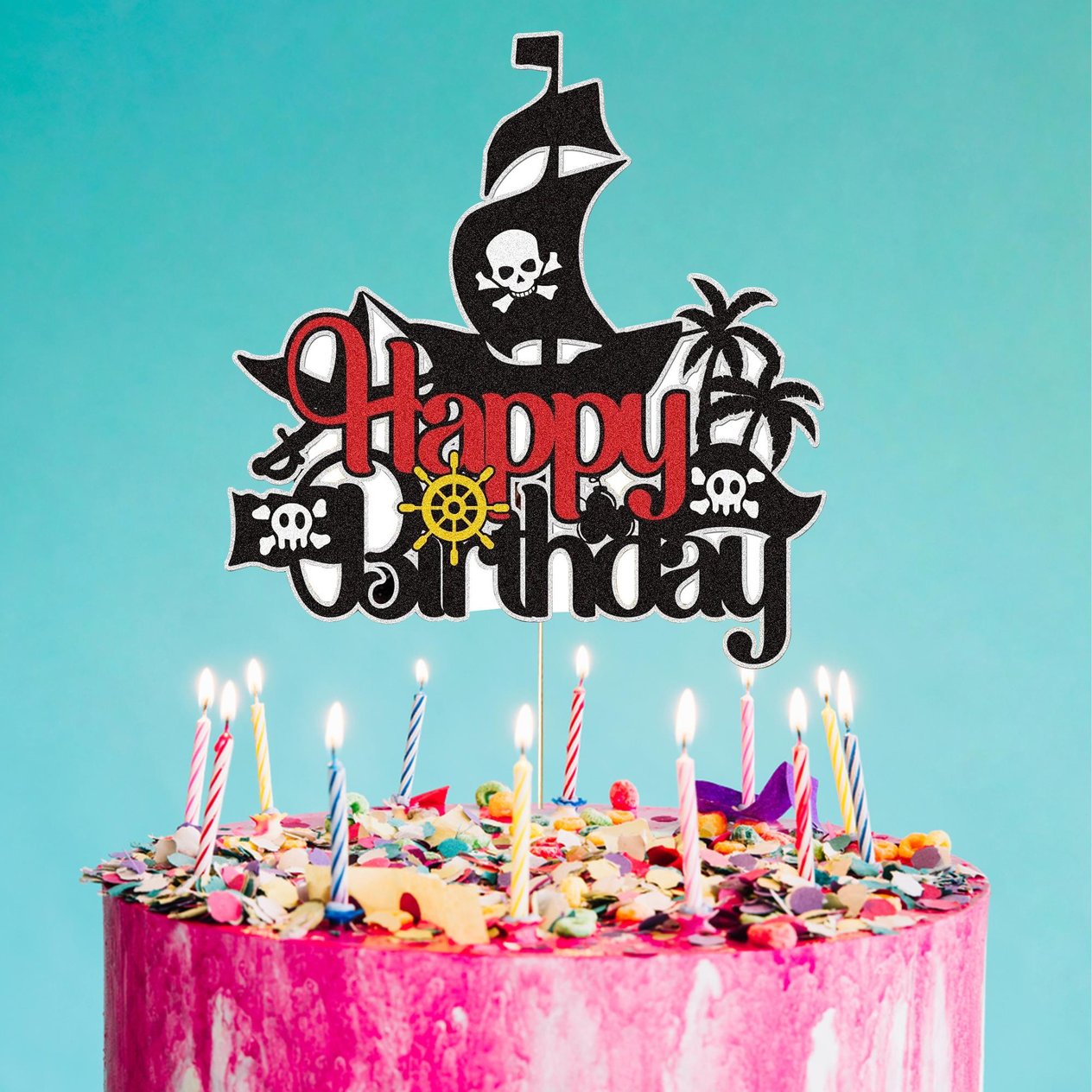 Korsan Konsepti Happy Birthday Pasta Süsü
