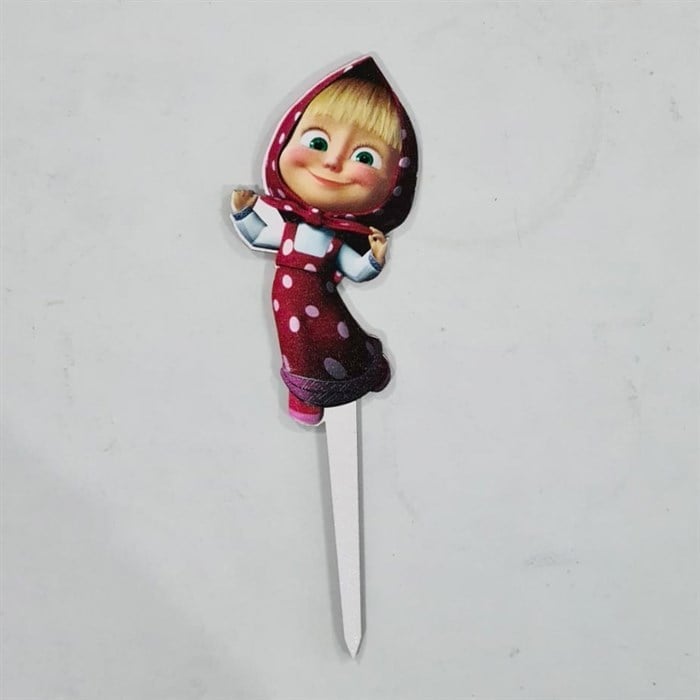 Masha Ahşap Pasta Süsü