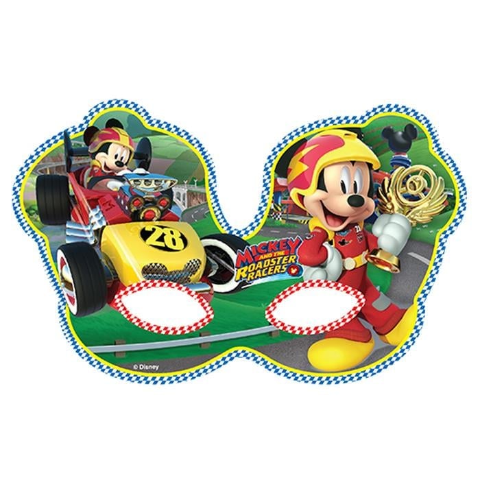Mickey Mouse Doğum Günü Temalı Kağıt Maske 6 Adet