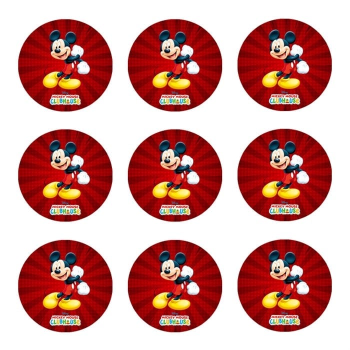 Mickey Mouse Temalı Sticker 10 Adet