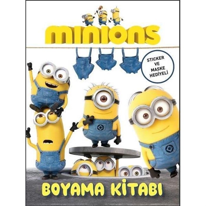 Minions Boyama Kitabı (Sticker+Maskeli)