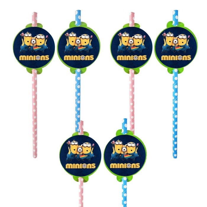 Minions Temalı Lisanslı Pipet - 6 Adet