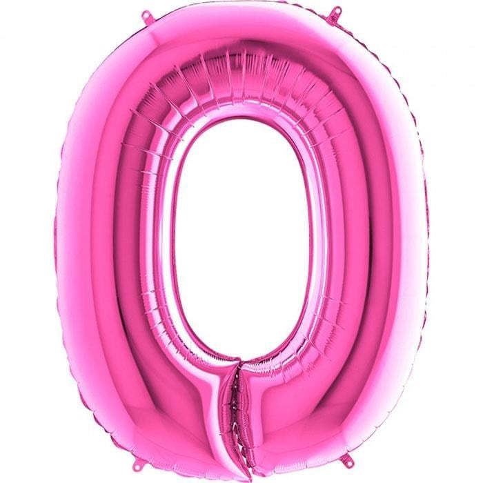 O Harfi Fuşya Folyo Balon 1 Metre